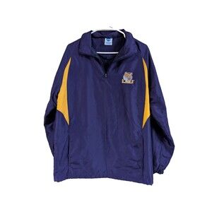 LSU Tigers Pullover Jacket Small KA Inc. Vintage NCAA Purple Gold Fan Gear